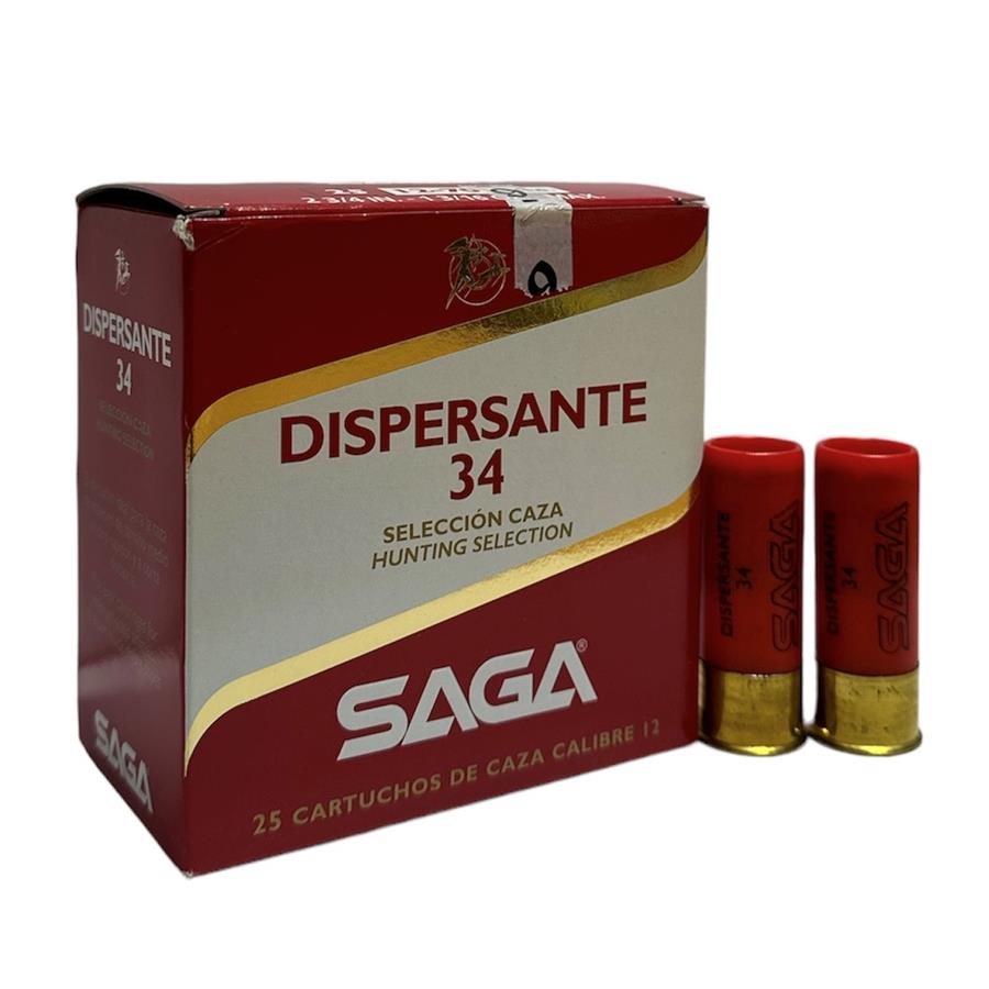Cartucho SAGA DISPERSANTE C.12 34GR C/25 P9 | 00649 | Armería Sistach