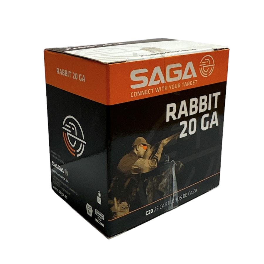 Cartucho SAGA RABBIT DISPERSANTE C.20 28GR C/25 P7 | 05851 | Armería Sistach