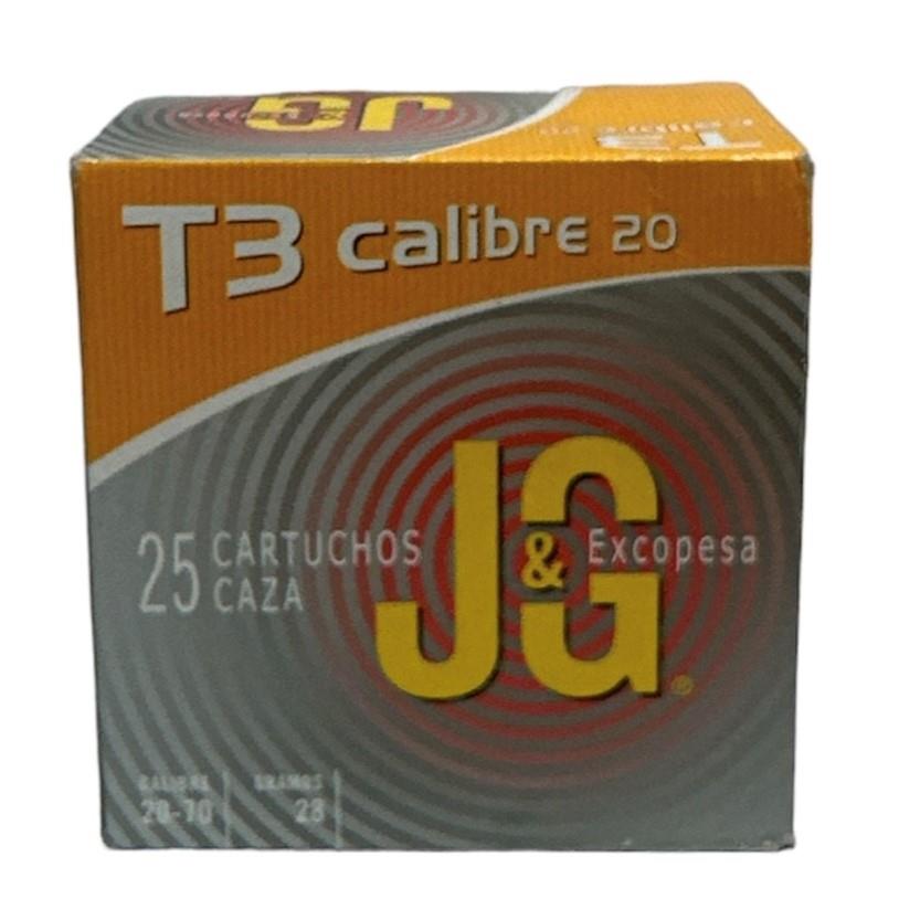 Cartucho JG C.20 T3 CAZA 28GR P7 C/25 | 08697 | Armería Sistach