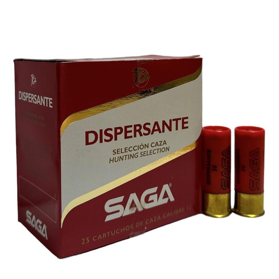 Cartucho SAGA DISPERSANTE C.12 36GR C/25 P9 | 00650 | Armería Sistach