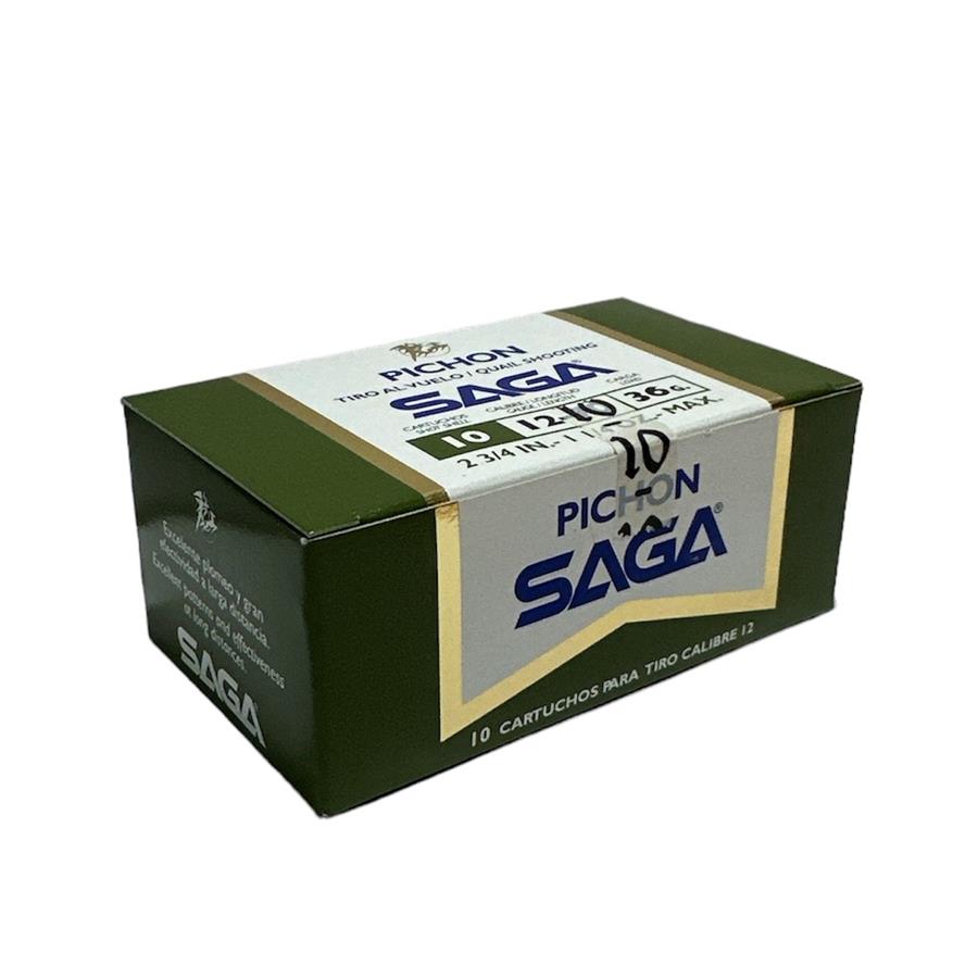 Cartucho SAGA PICHON BECADA C.12 36GR C/10 P10 | 00926 | Armería Sistach