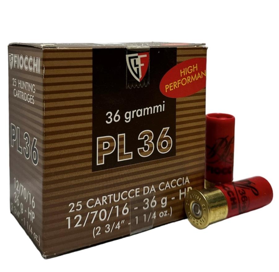 Cartucho FIOCCHI C.12 36GR C/25 P10 | 05666 | Armería Sistach